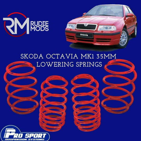 ProSport Lowering Springs for Skoda Octavia Mk1 1.8 1.9TDI  Authorised Dealer