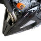 Belly Pan Lower KTM 790 DUKE 18-20, 890 DUKE R 20-23 MATTE BLACK - SILVER MESH