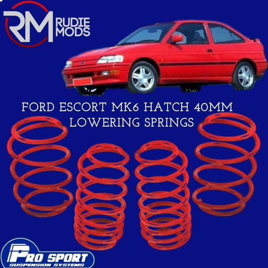 ProSport Lowering Springs for Ford Escort MK6 Hatch Authorised Dealer