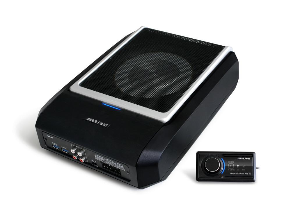 Alpine PWD-X5 Active car subwoofer with 4 channel DSP amplifier and remote