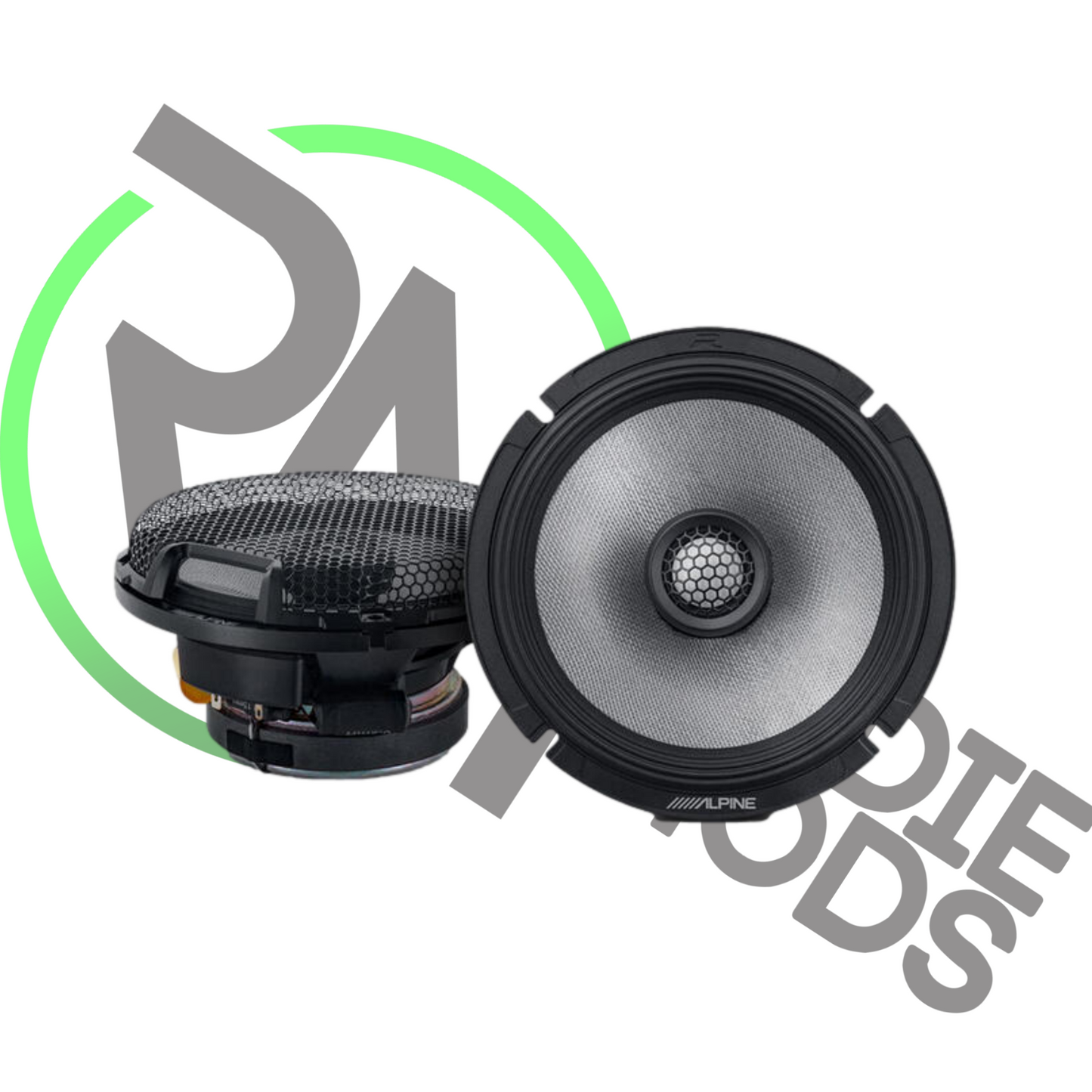 Alpine R2-S65 Speakers 6.5 Inch 16.5cm 2022 R Series 2 Way Car Coaxial 100w RMS