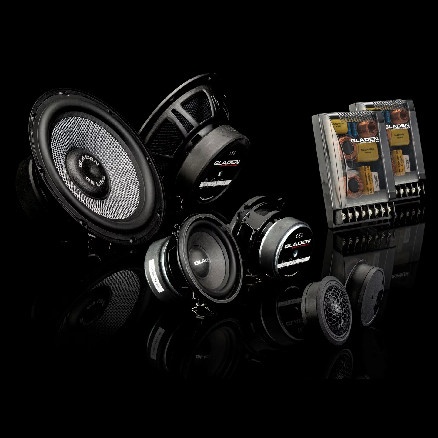 GLADEN RS-165.3 G2 3-WAY ALL-ROUND CAR COMPONENT SPEAKER SYSTEM