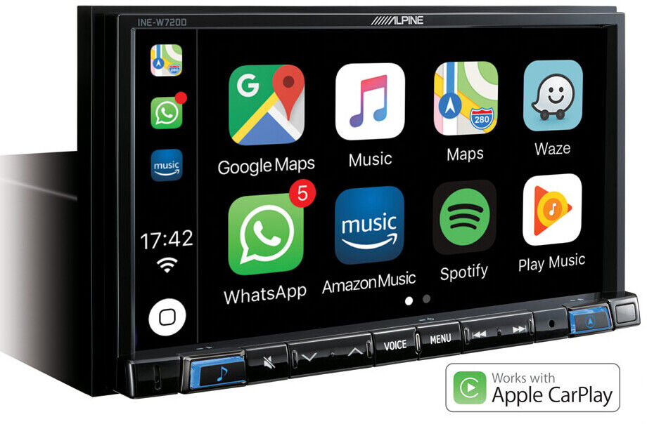 ALPINE INE W720DC 7" Single din Navigation with TomTom maps & Trucking Features