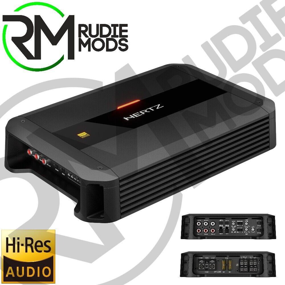 Hertz Car Amplifier Hi-Res 840 W 4ch Dieci Power DP 4.300 Class AB