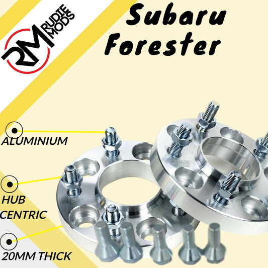 20mm Hubcentric wheel spacers to fit Subaru Forester 1 pair 5x100 56.1 UK MADE