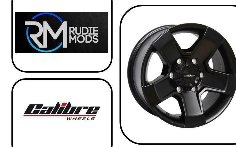 FORD RANGER 07-12 Calibre Outlaw Black Matt 8.0x18 Set Of Four Alloys