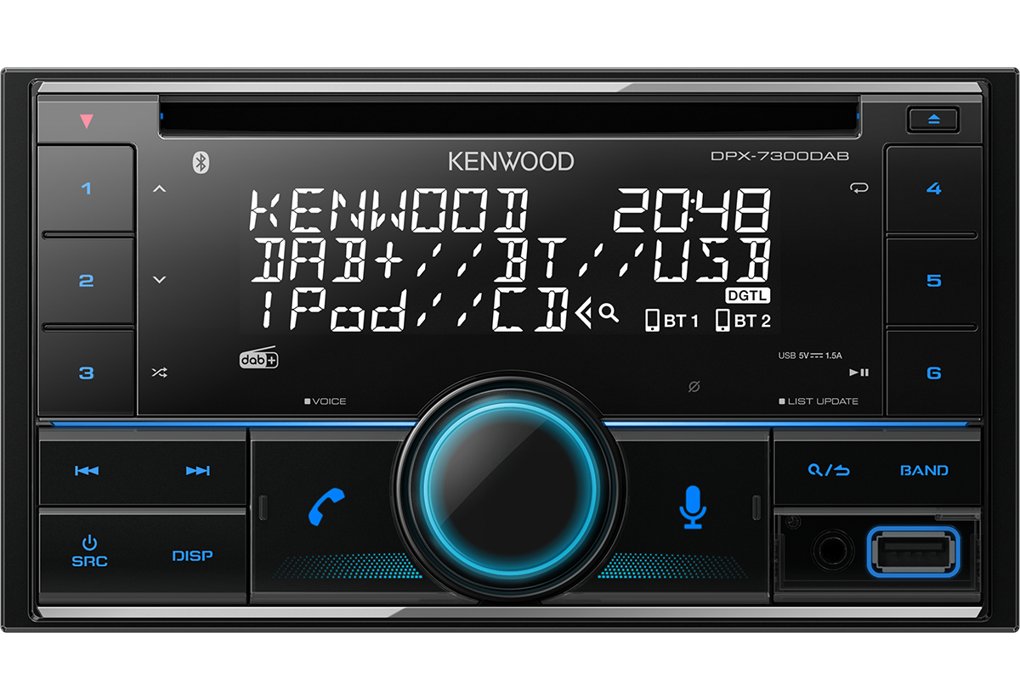 Kenwood DPX-7300DAB - NEW CD/USB/BT/DAB+ Car Headunit Stereo with Alexa