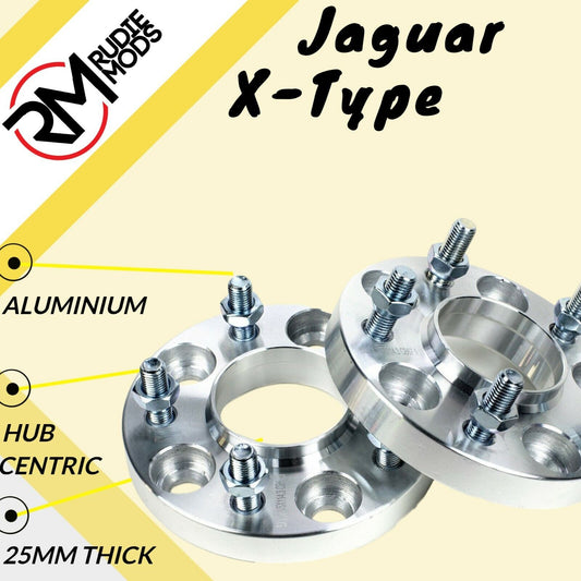 Jaguar X-Type 5x108 25mm Hubcentric wheel spacers 1 pair - UK MADE