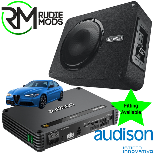 Audison Subwoofer & DSP Amplifier add on - Alfa Romeo Giulia 2016-22 Base Audio