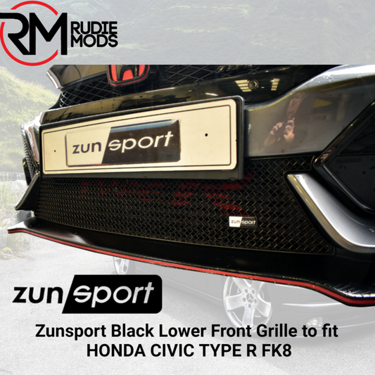 Zunsport Black Lower Front Grille to fit HONDA CIVIC TYPE R FK8 ZHN76718B