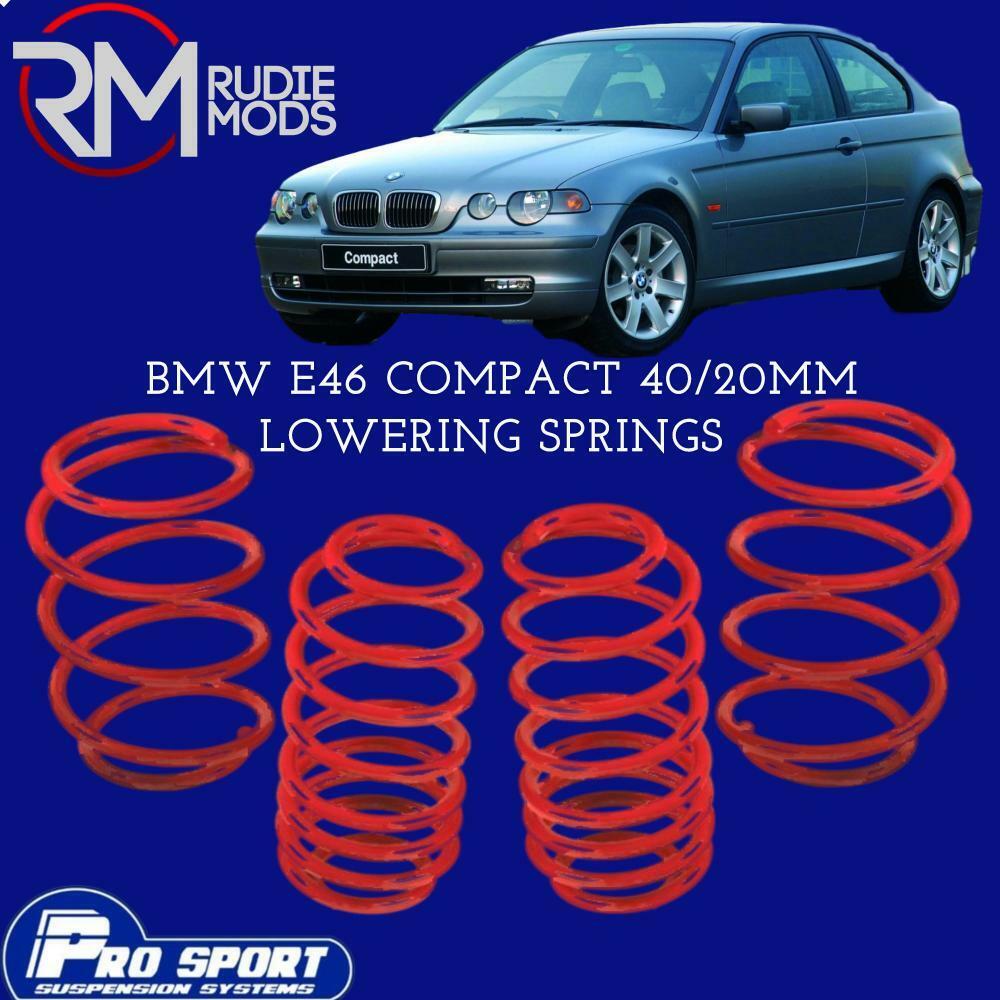 ProSport Lowering Springs for BMW 3 Series E46 Compact Authorised Dealer 121131