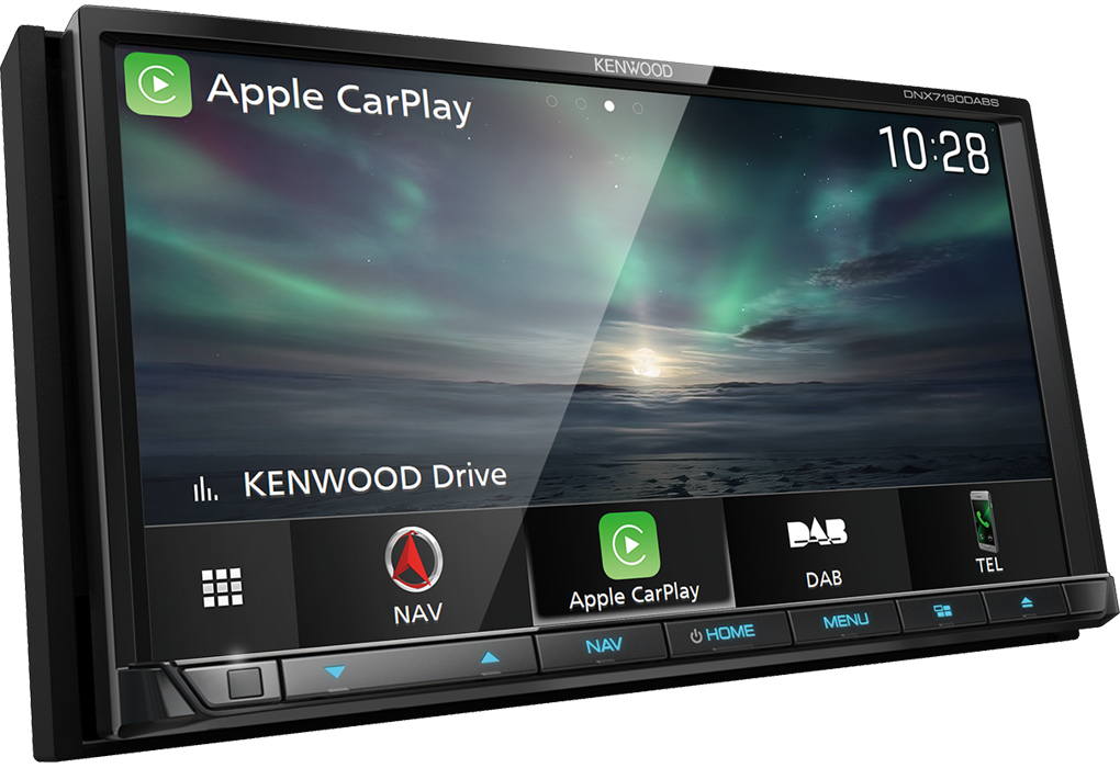 Kenwood DNX7190DABS 7.0” WVGA AV-Receiver with Navigation Carplay Android Auto