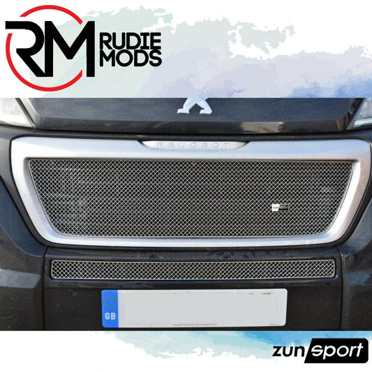 Zunsport Stainless Front Grille Set for Peugeot Boxer 3rd Gen Facelift 2014+