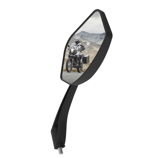 Trapezium Motorcycle Handle bar mounted Mirror Glass 10mm Oxford